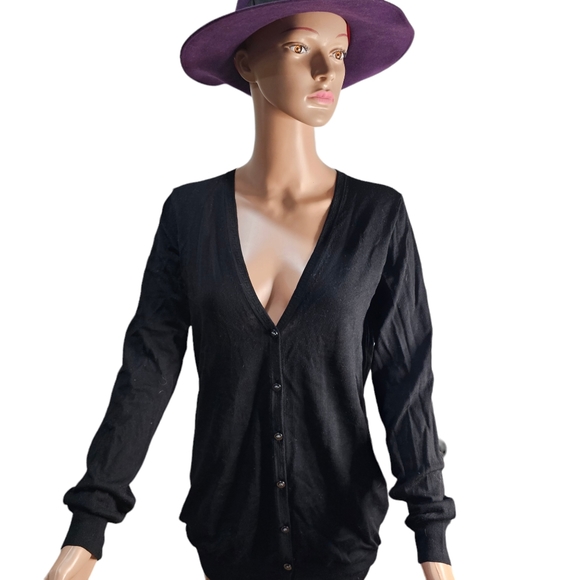 Gianni Versace Medusa Button Wool Cardigan Sweater black - Picture 5 of 9